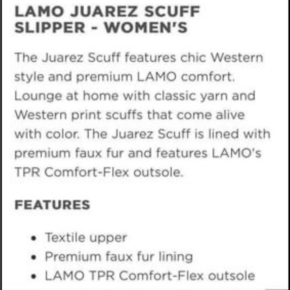 NEW with Box LAMO Western Slippers - Picture 3 of 7